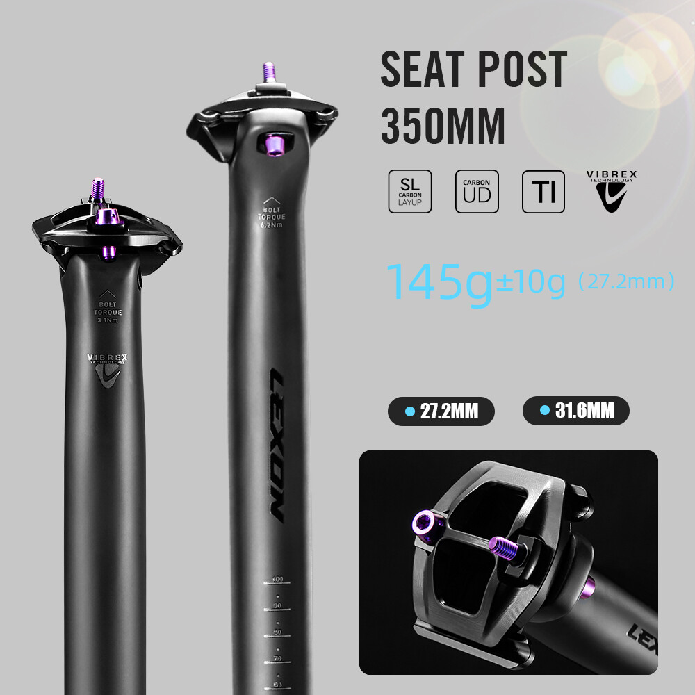 Bicycle Seatpost Carbon 27.2/31.6mm Mountain Bike/Gravel/Road Bike Seat Tube