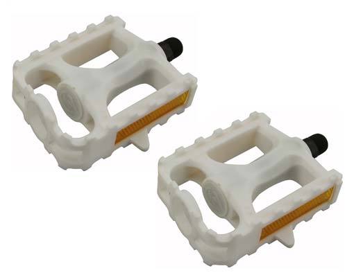 New! Original Bicycle PVC Pedals 9/16″ In White.
