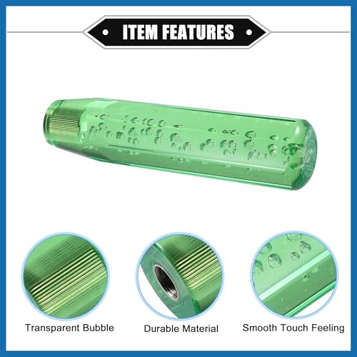Gear Shift Knob Stick, 20cm Faux Crystal Transparent Bubble Gear Shifter