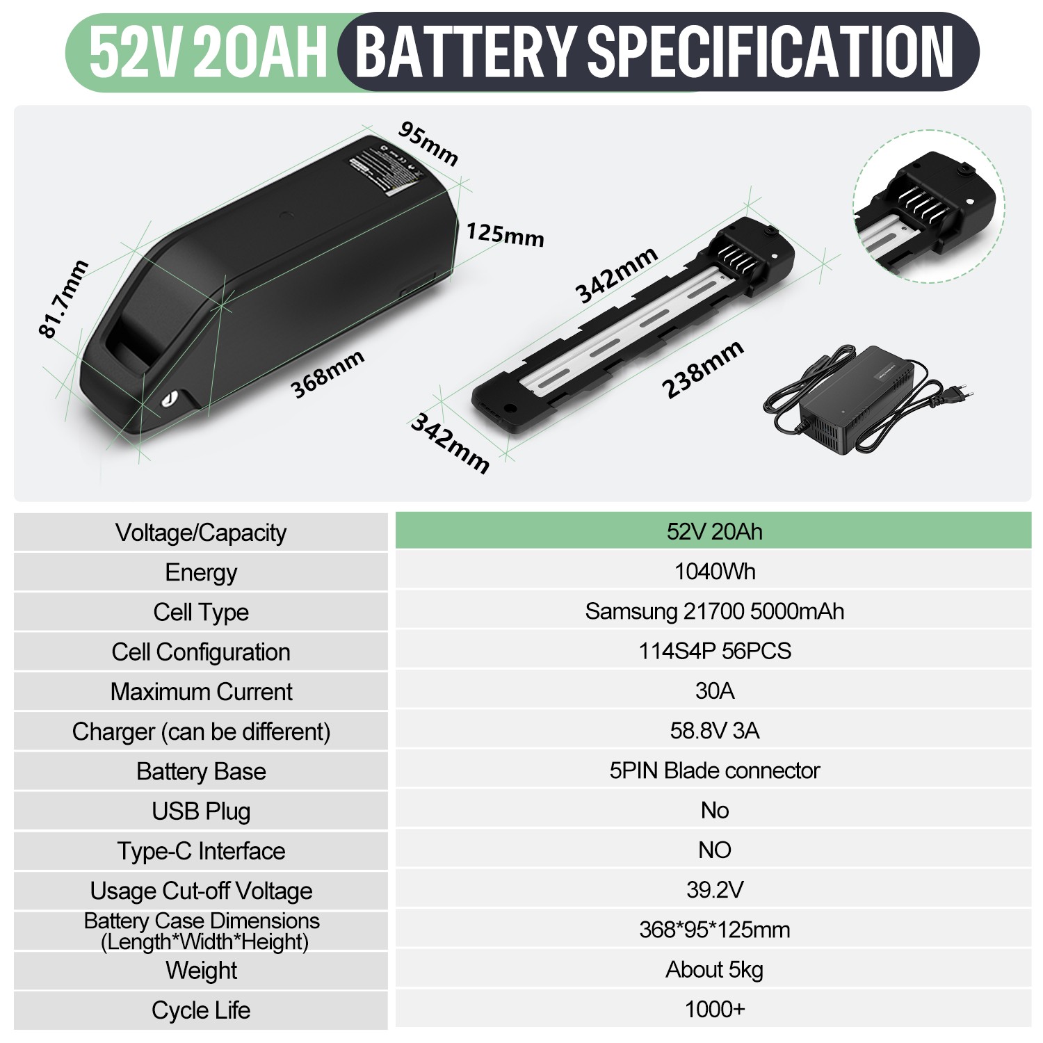 BAFANG Mid Drive Kit 1000W BBS-HD Electric Bike Conversion Kit 52V for 68-73M M