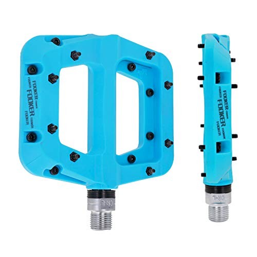 MTB Pedals Mountain Bike Pedals 3 Bearing Non-Slip Lightweight Blue 3 bearing