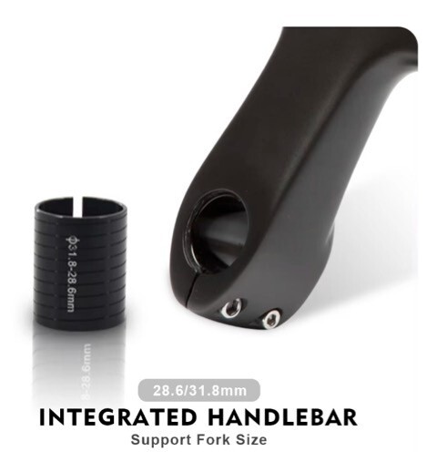 New Handlebar 2024 Carbon Fiber Road or Gravel Bicycle Integrated Cycling 400×90