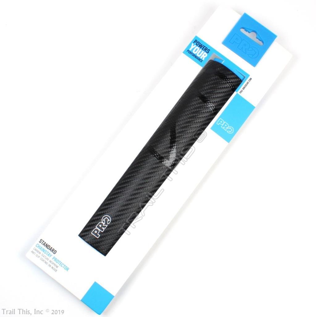 Shimano PRO MTB Bike Chainstay Protector 235mm Black / Carbon Fiber Texture