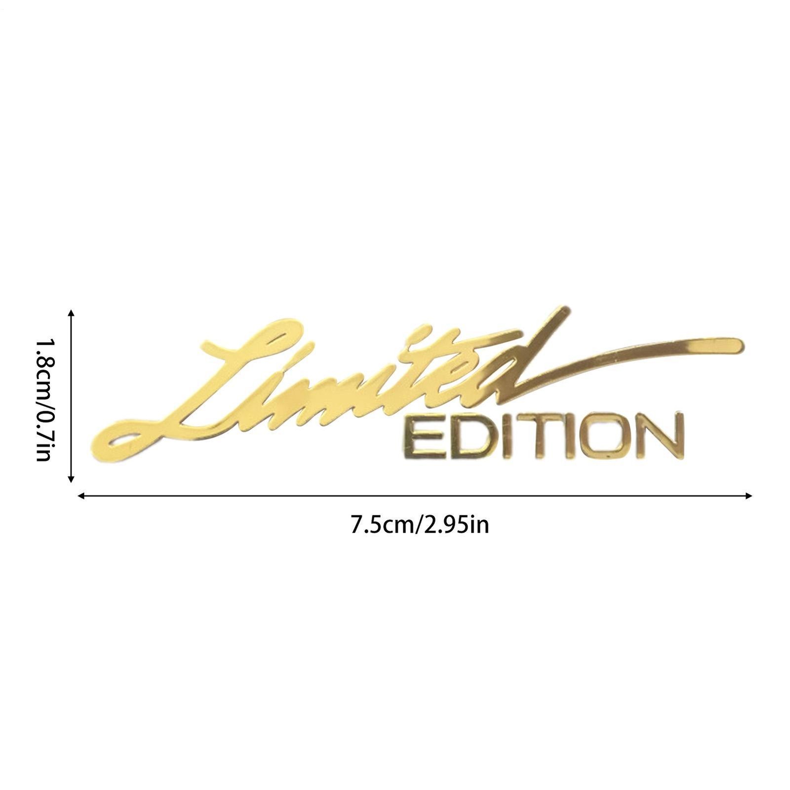 Car Body Sticker Waterproof Metal Decal Limited Edition Logo Emblem Badge Decal