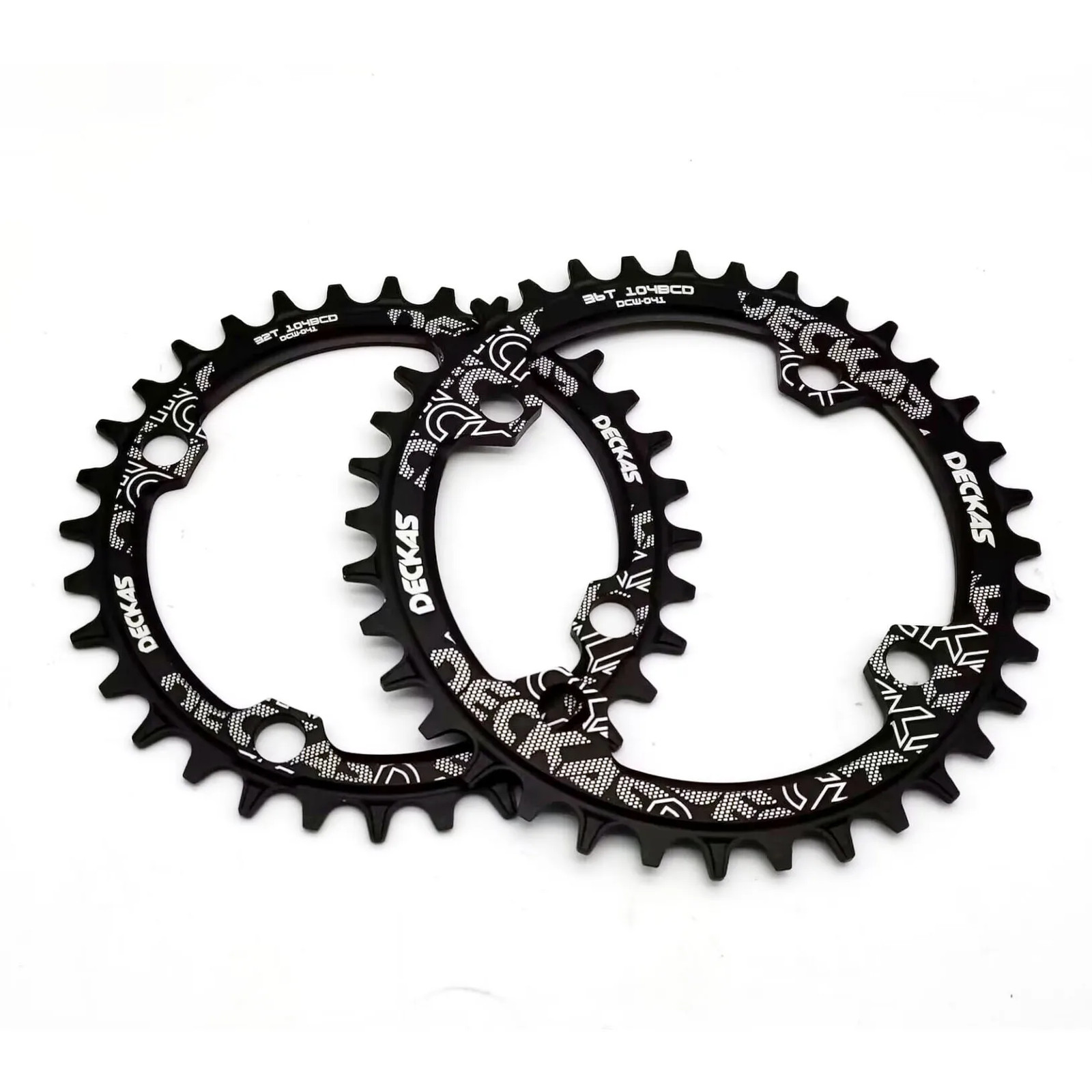 DECKAS 104BCD Oval Round Narrow Wide Chainring 32T-38T MTB Crankset