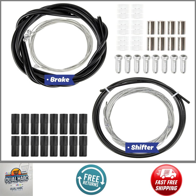 44PCS Bike Brake Cable Kit Universal Shifter Housing Derailleur Cable Set