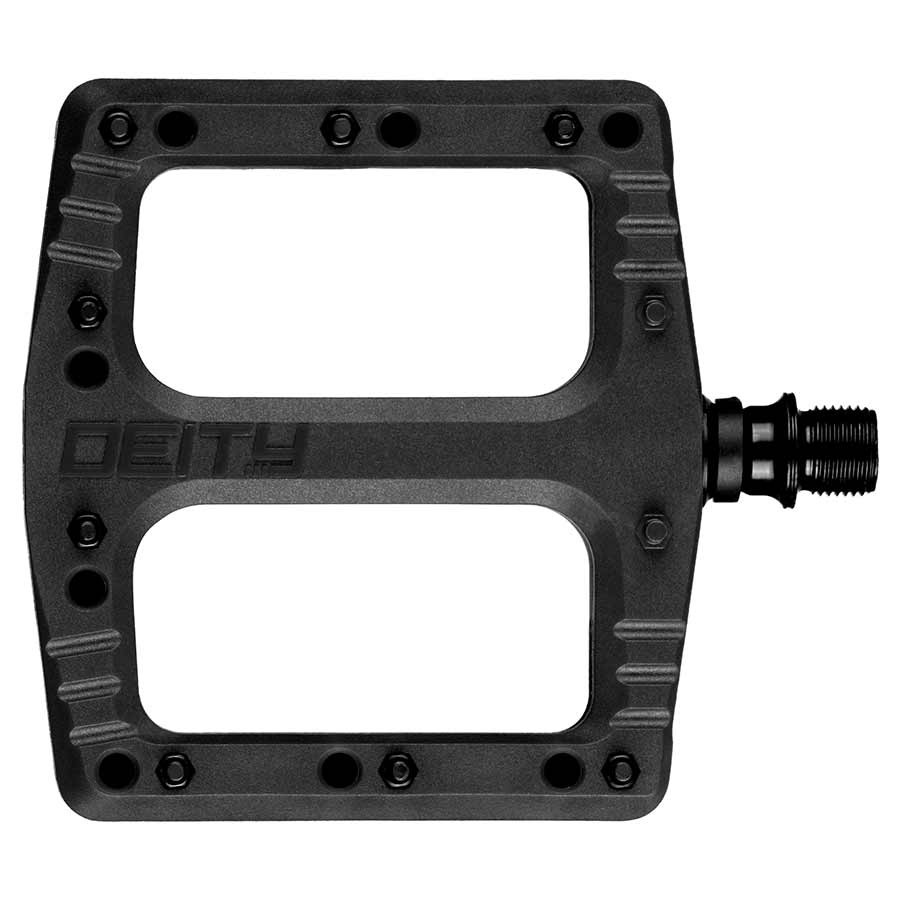New Deity Deftrap Platform Pedals Body: Nylon Spindle: Cr-Mo Black Pair