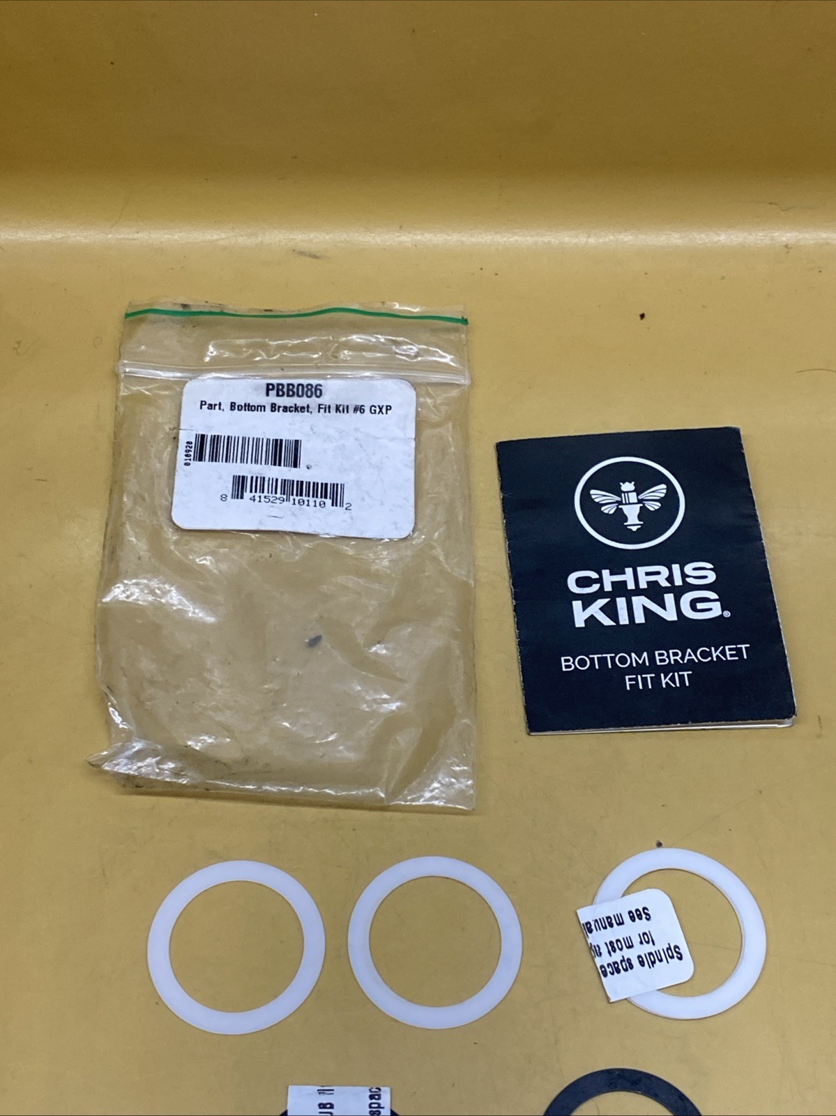 NEW Chris King PBB045 BB Kit #8 ThreadFit 24 Road 68mm Bottom Bracket Kit