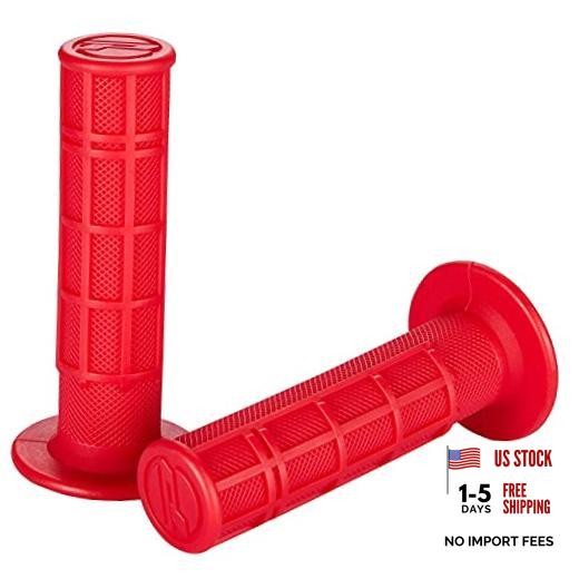 7/8» ATV Grips Universal Handlebar Grips Soft Rubber Motorcycle Grip for Red