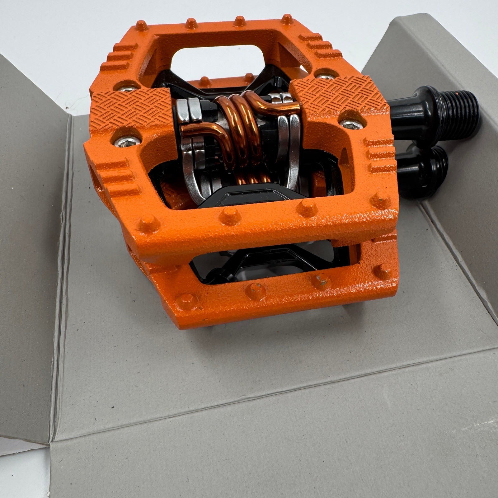 Crankbrothers Mallet 2 Pedals Unisex OS Orange Black Clipless MTB Platform