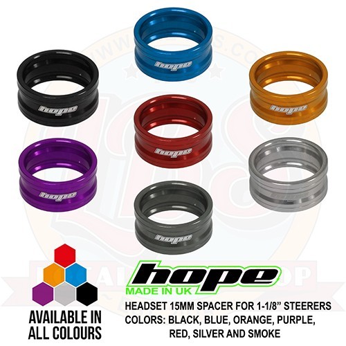 Hope Space Doctor 15mm Spacer For 1-1/8″ Steerer – All Colors – Brand New