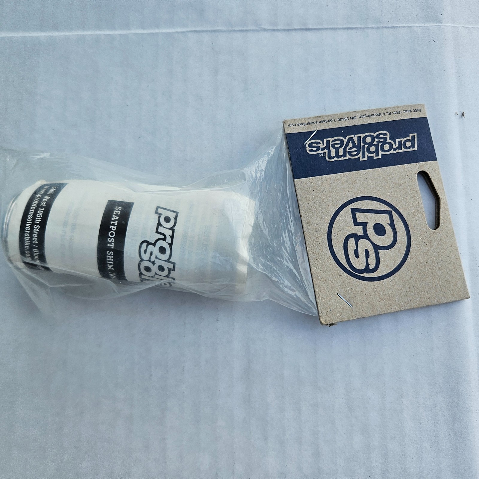 New Problem Solvers 4mm Seatpost Shim 30.9 to 34.9 Silver 30.9mm to 34.9mm