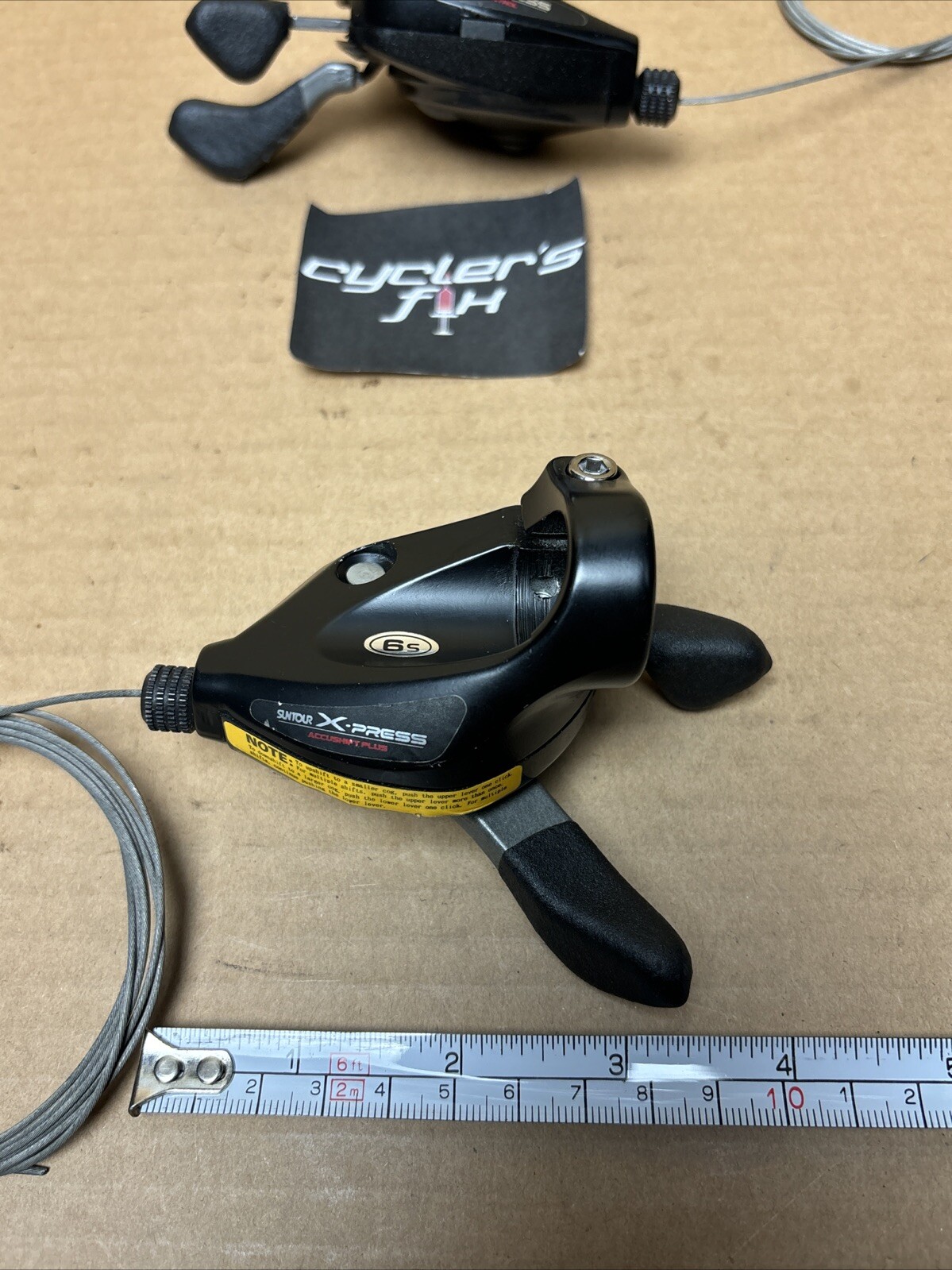NOS Suntour 3×7 X-Press Accushift Thumb Shifter Set Mtb Hybrid Bike Fuji Trek