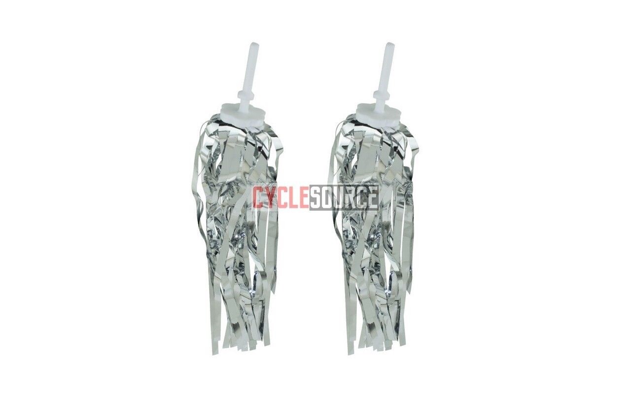 Lowrider Bicycle PVC Streamers Grips Chrome Chopper Beach Cruiser Bike