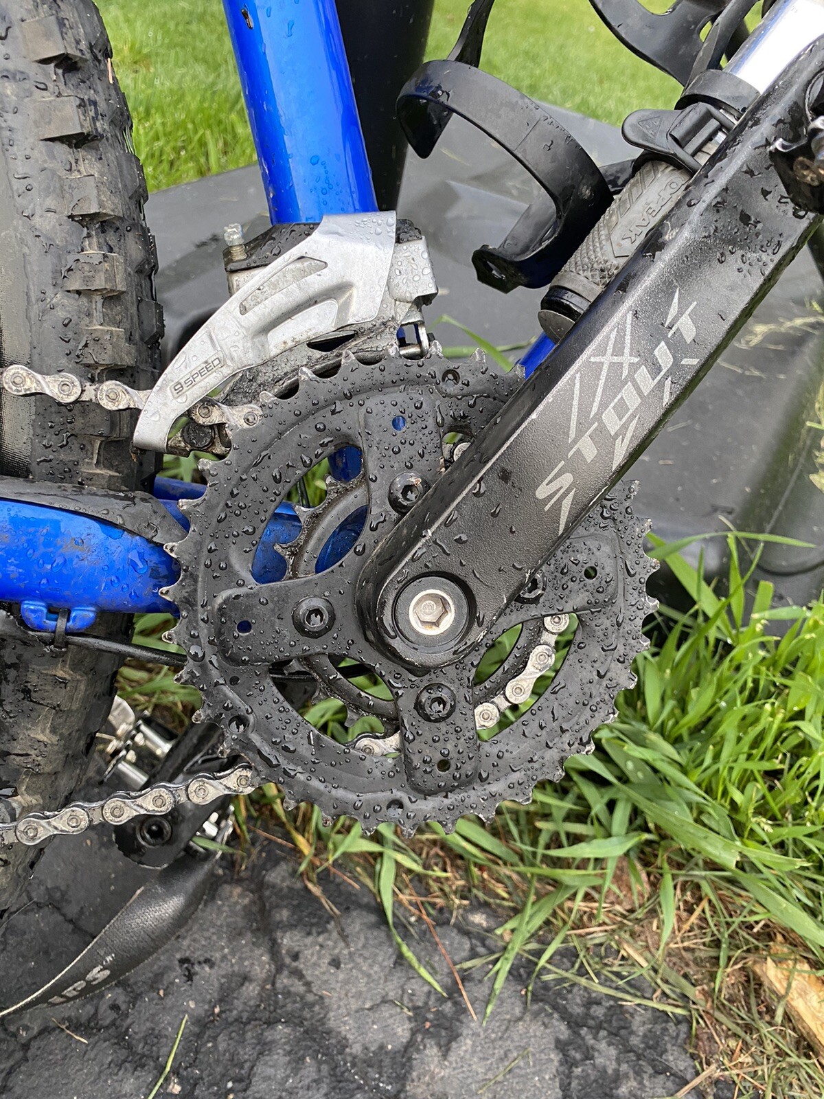 front derailleur clamp With Cable And Shifter And Crank Used For One Season