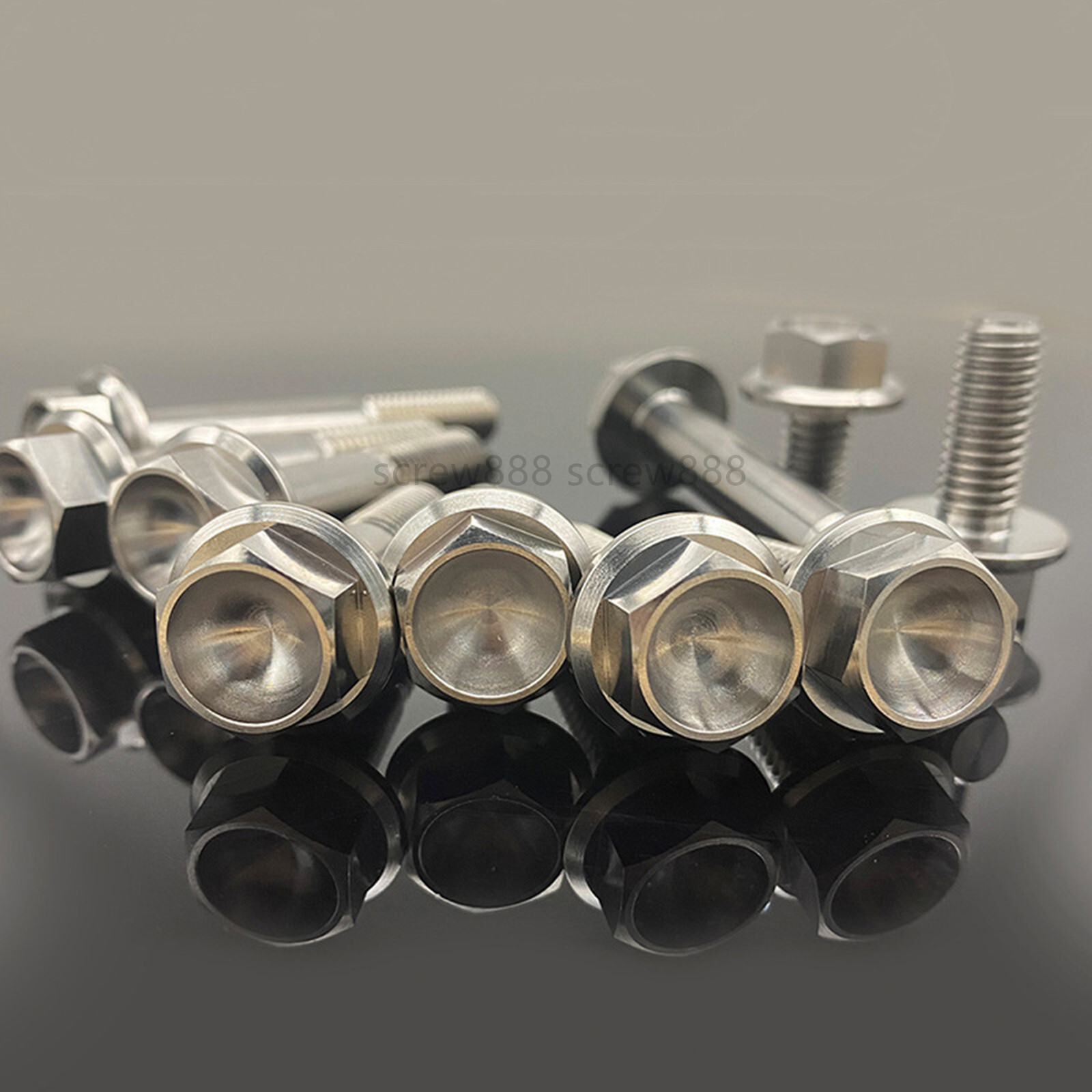 M8 Titanium Bolts Small Flange Head Hex Screw 15 20 25 30 35 40 45 50 55 60 65mm