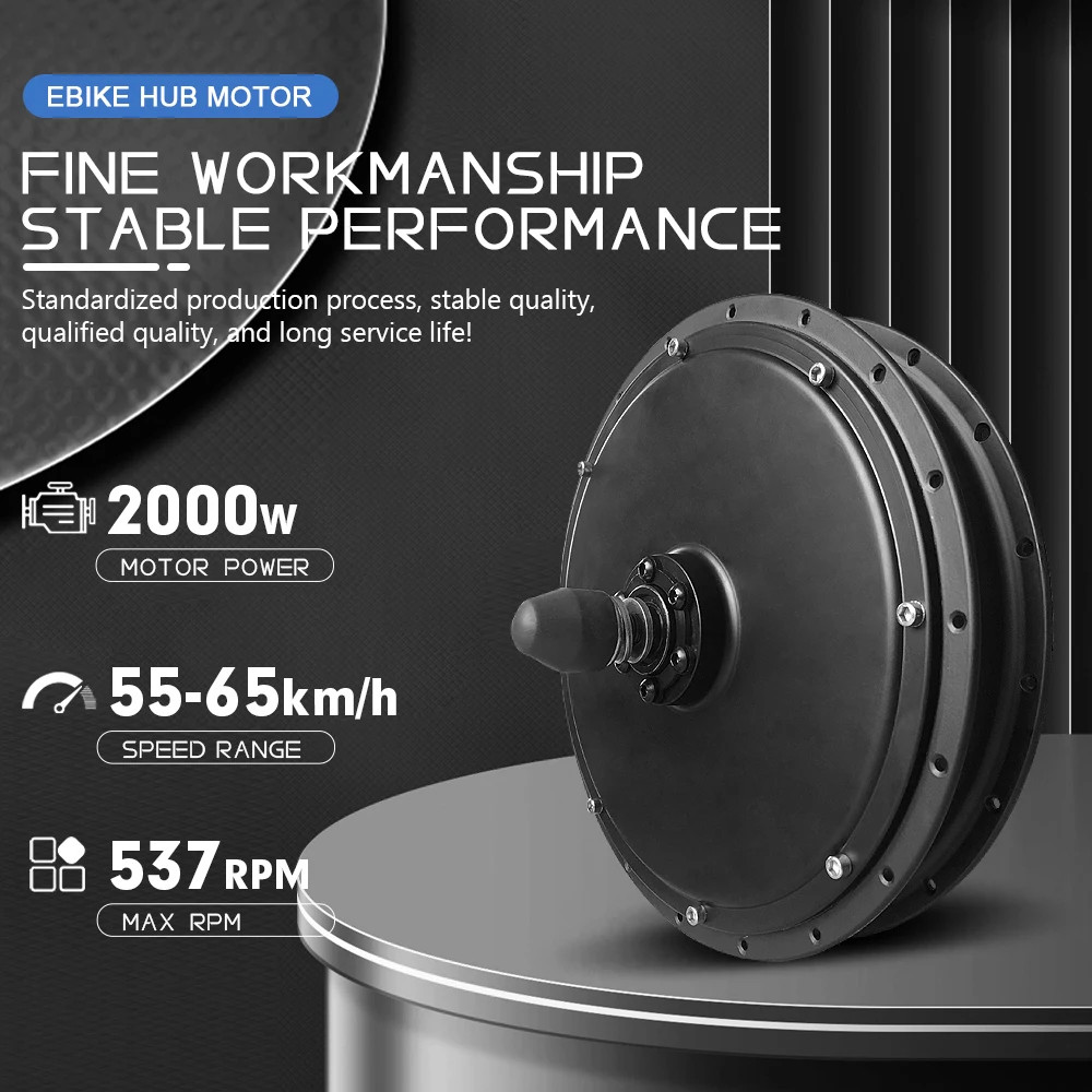 48V 2000W MTB Electric Bicycle Conversion Kit Front Hub Motor Wheel 20-29in 700c