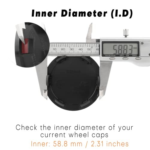 67.4mm 2.65in Wheel Center Caps for 1995-2005 Blazer S10 2005-2012 Corvette C6