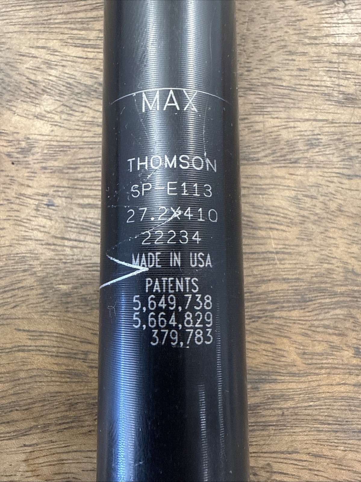 Thomson Elite Seatpost 27.2mm x 410mm SP-E113 Zero Setback