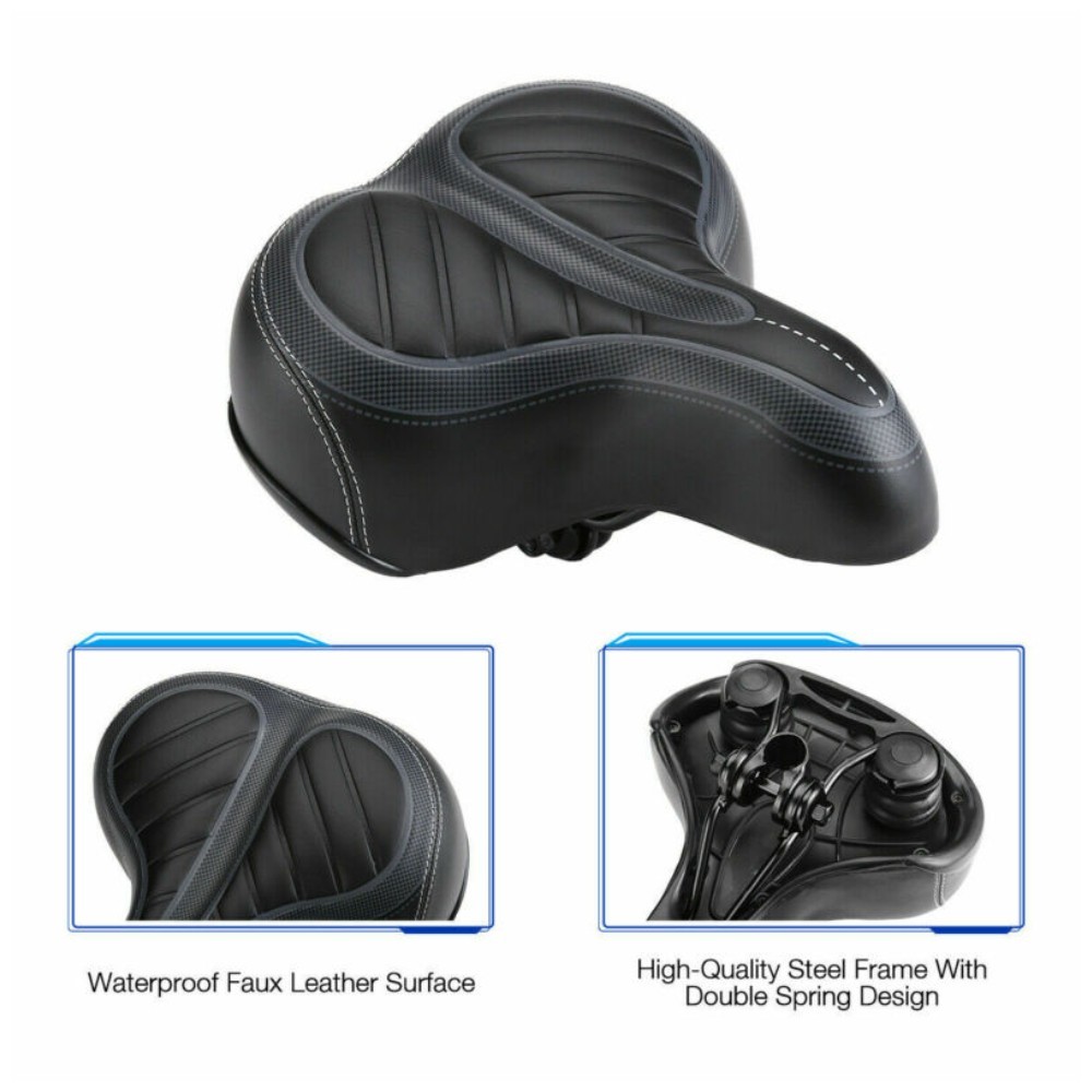 E-bike Bicycle Bike Saddle Seat Comfort Wide Big Bum Soft Gel Cushion Pad