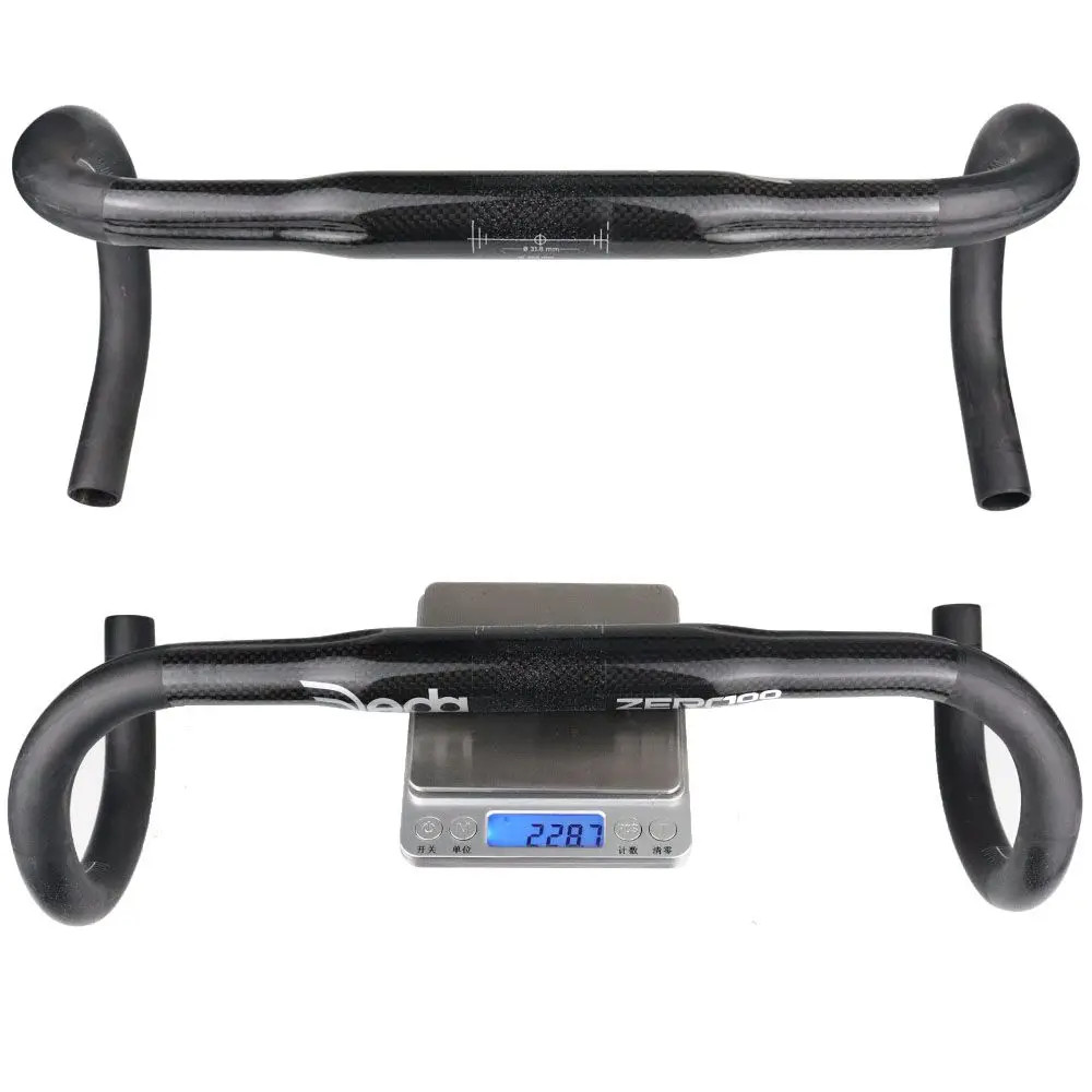 Carbon Fiber Drop Bar Road Bike Handlebar 31.8mm 400mm 420mm 440mm 3K Glossy