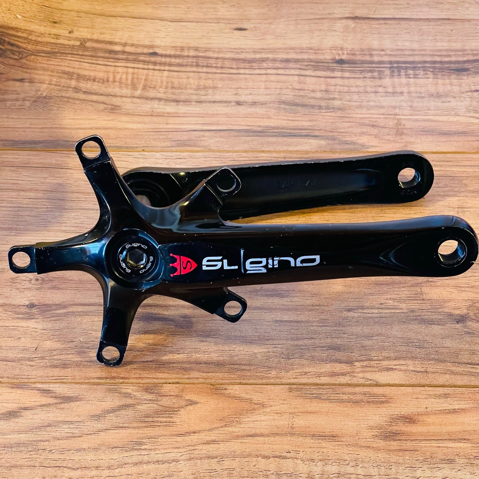 Rare Sugino EXP 130 Road Double Crank Arms 130BCD 172.5 BB30 PF30 Black