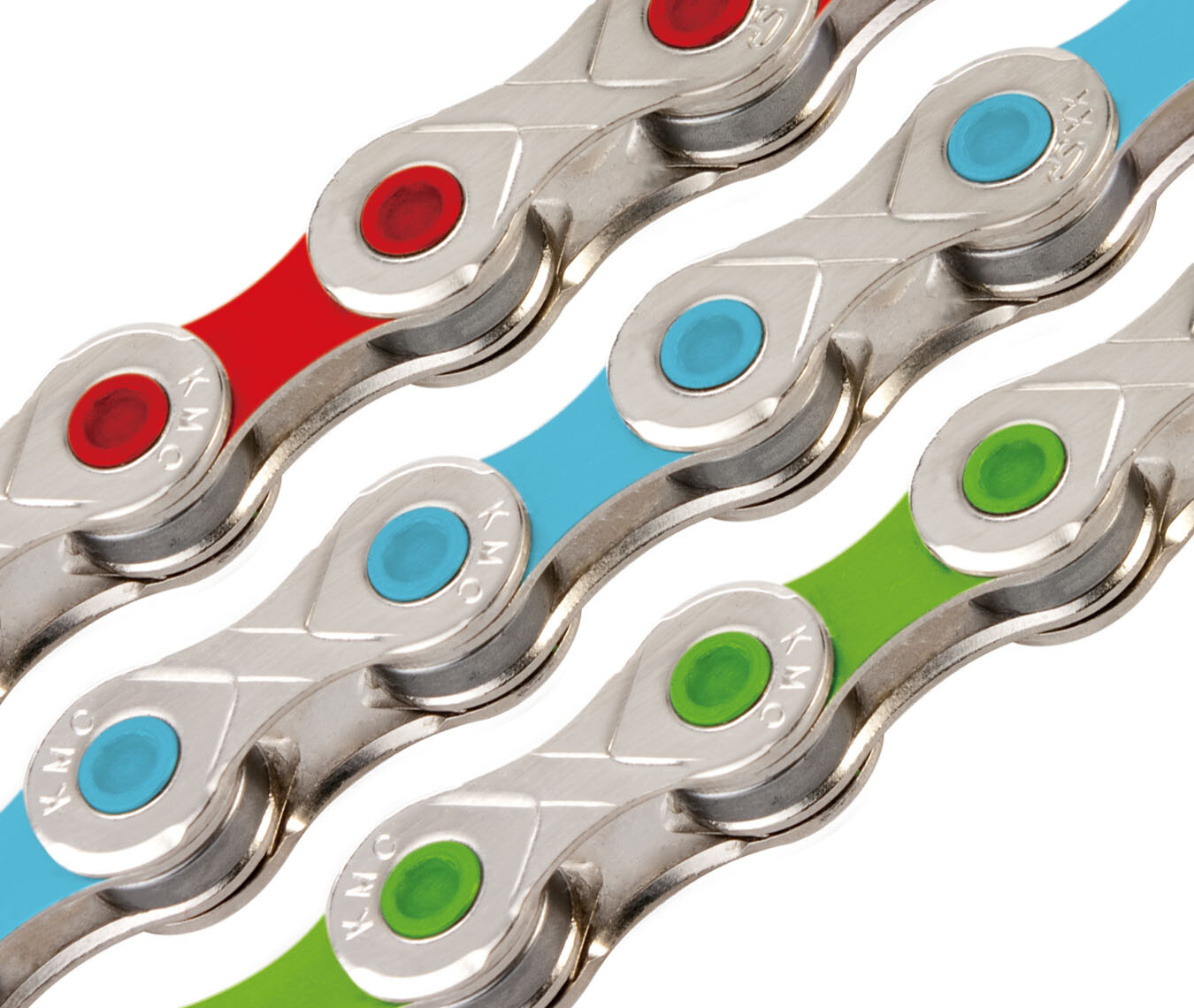 KMC X10 116 links Missing Link X-10 VIVID 10 speed KMC chain red blue PURPLE