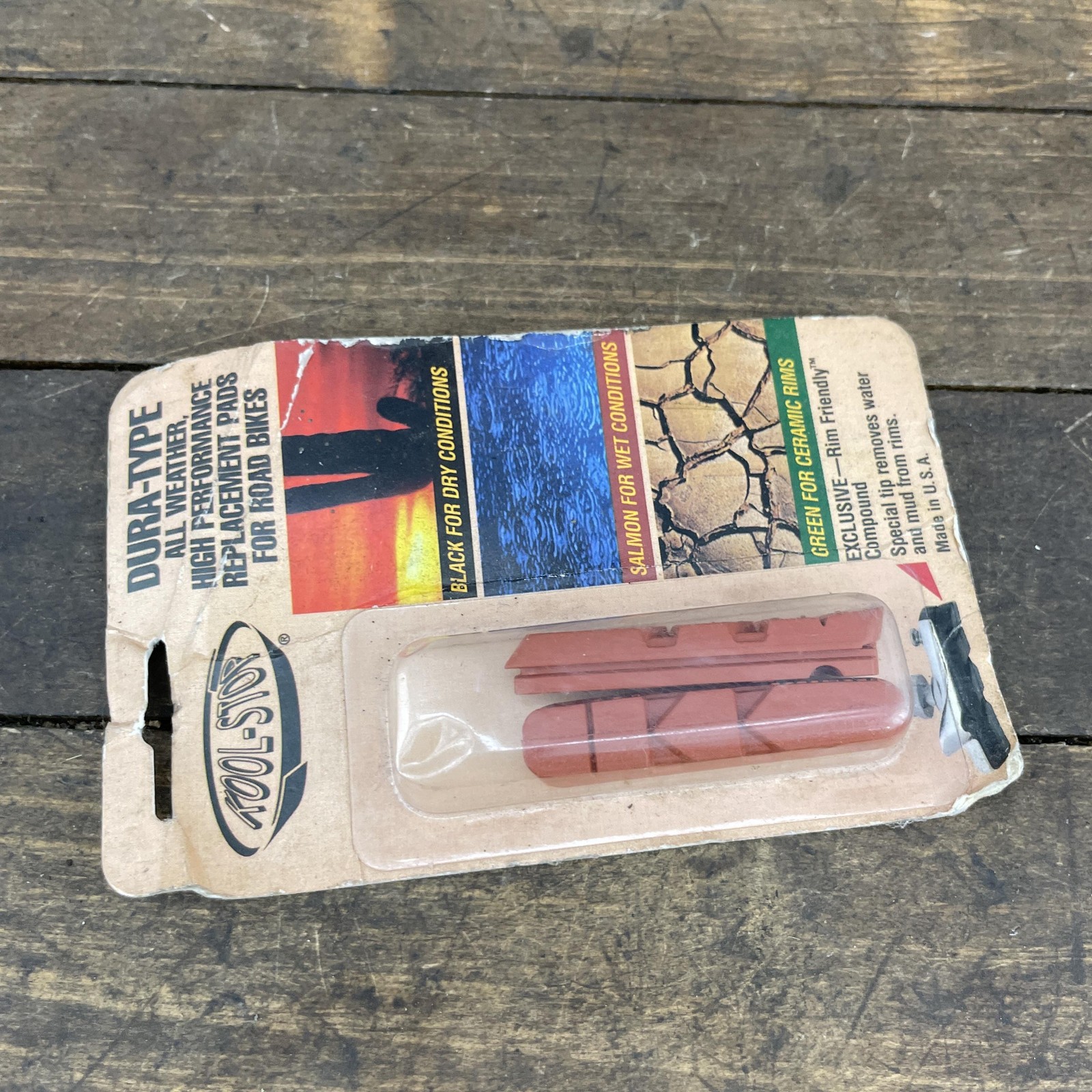 Kool-Stop Dura-Type Road Bike Brake Pads Salmon Wet Weather KS-DURASA USA
