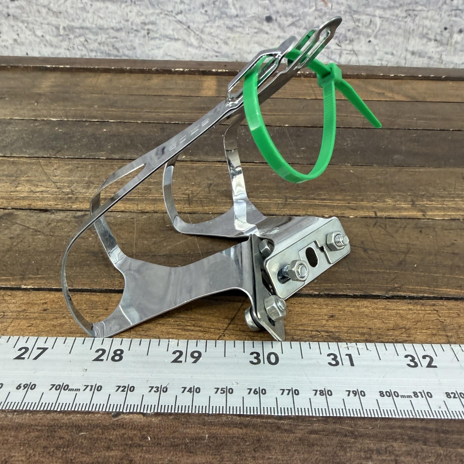 Vintage Lapize Toe Clip Pair Silver Chrome Steel Bike 70s 80s Eroica