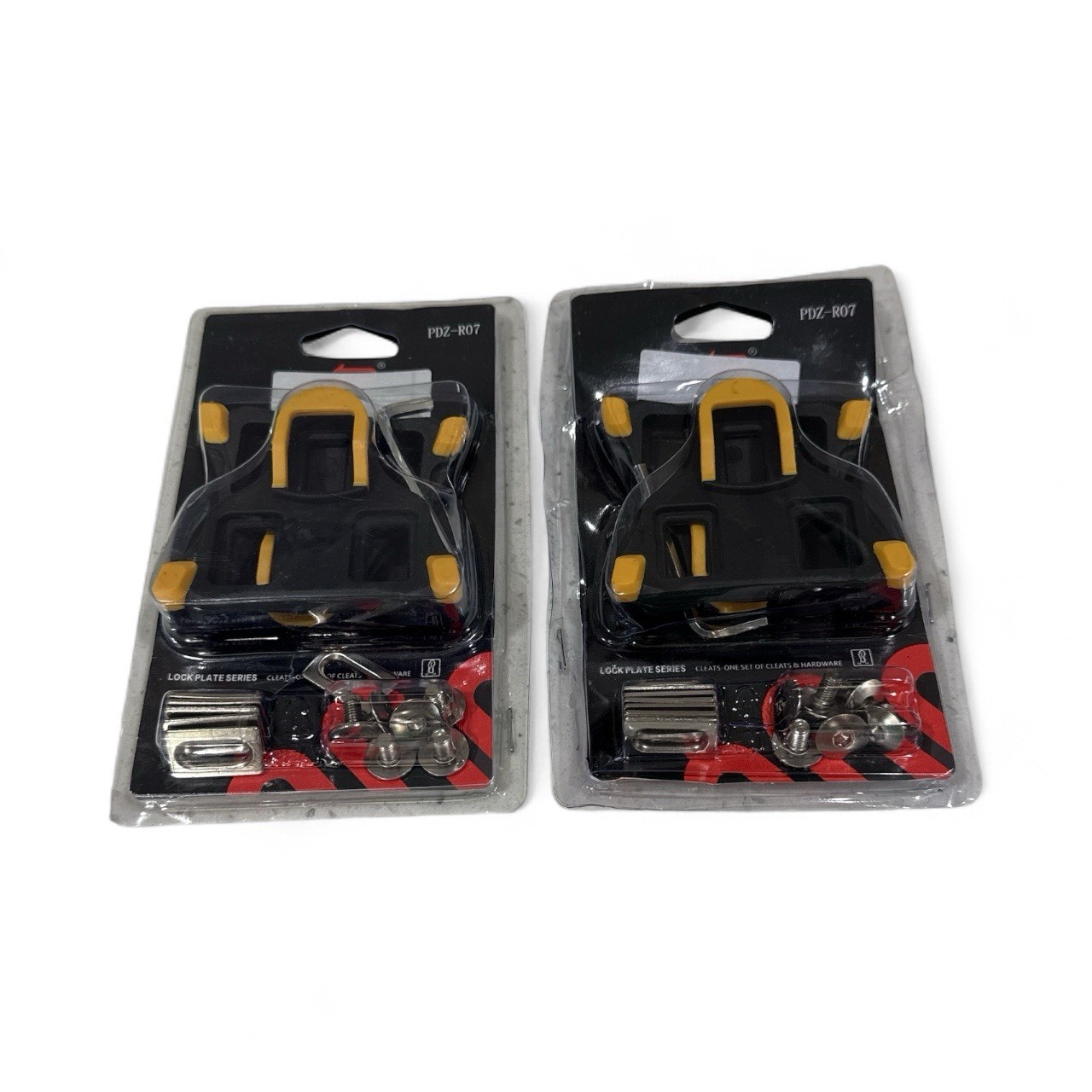 Promend PDZ-R07 Road Bike SPD-SL Pedal Cleats 6° Float Yellow/Black | 2pack