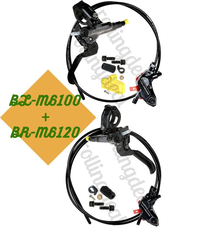 Shimano Deore BL-M6100 Lever & BR-M6120 Caliper Disc Brake set J-Kit (NEW)