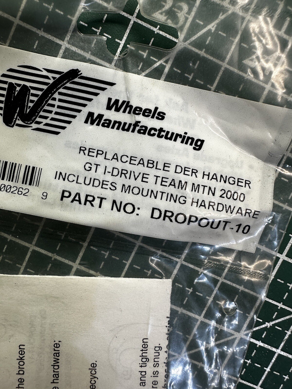 Wheels Mfg. Bicycle Bike Rear Derailleur Hanger GT I Drive Dropout#10