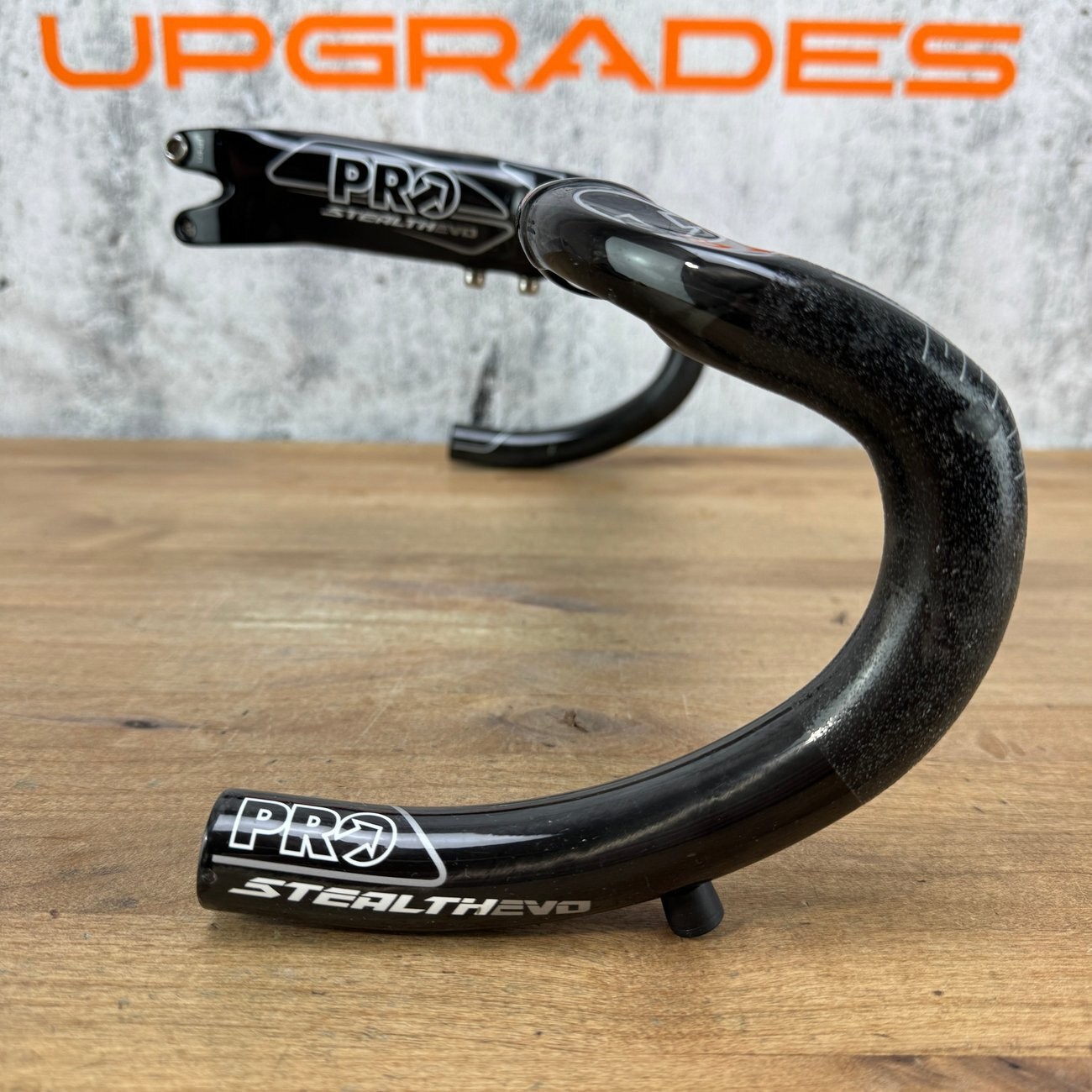 Low Mile! Shimano PRO Stealth Evo Carbon 130mm x 44cm Integrated Handlebar 414g