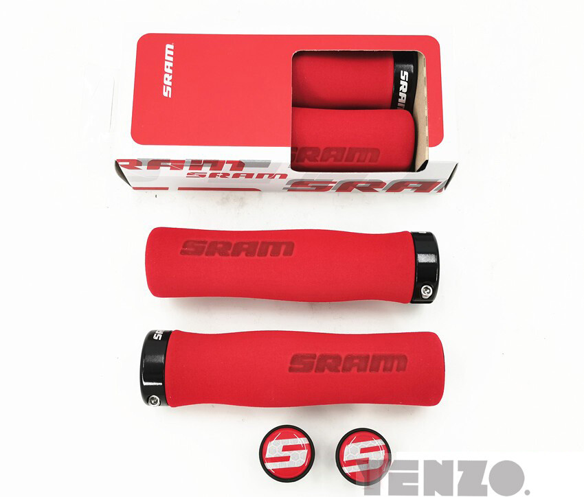 SRAM Lock On Bike Grips Ergonomic Contour Foam MTB XC Mountain Bike Scooter