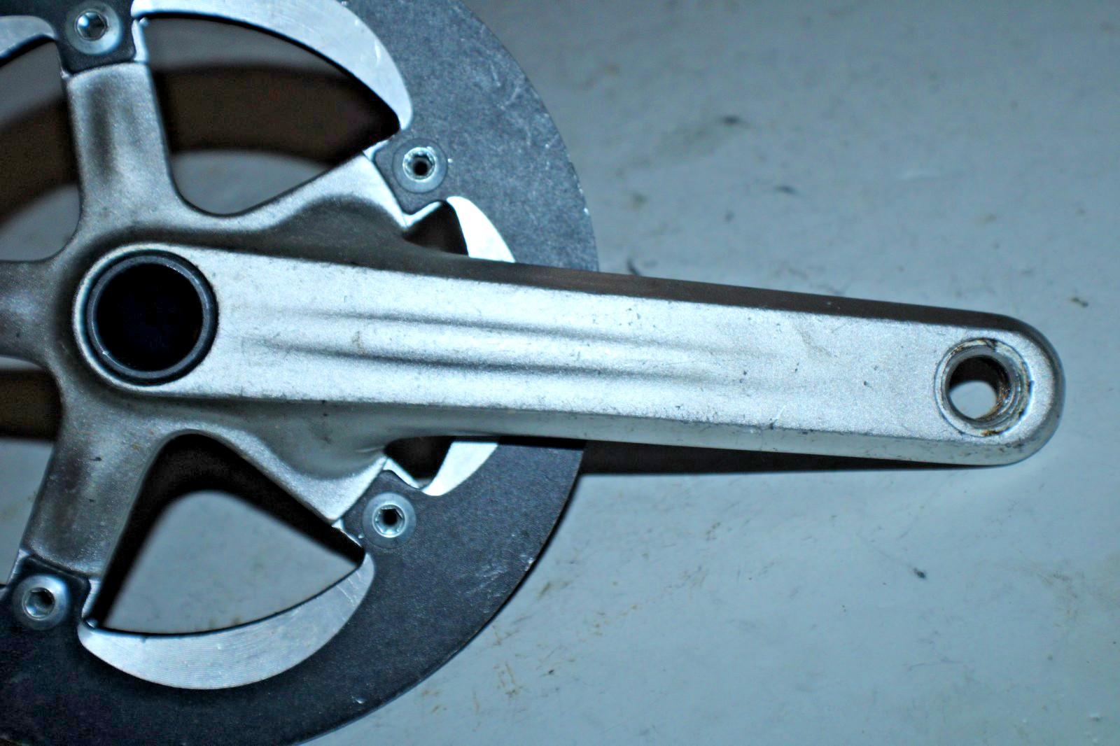 Single Drive Side Crank Arm BCD130 172.5mm AE11 42T ISIS Fixie Fixed Gear ShipUS