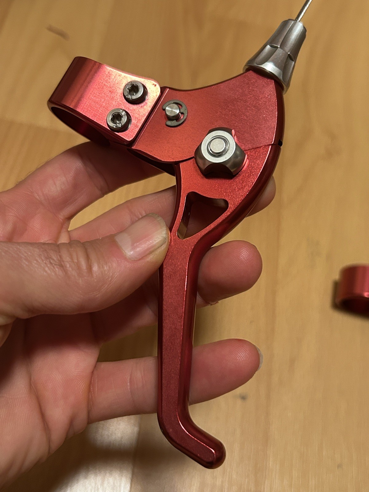 Vintage Machine Tech Zero Flex Brake Lever Set Anodized Red 90s MTB CNC Canti 👀