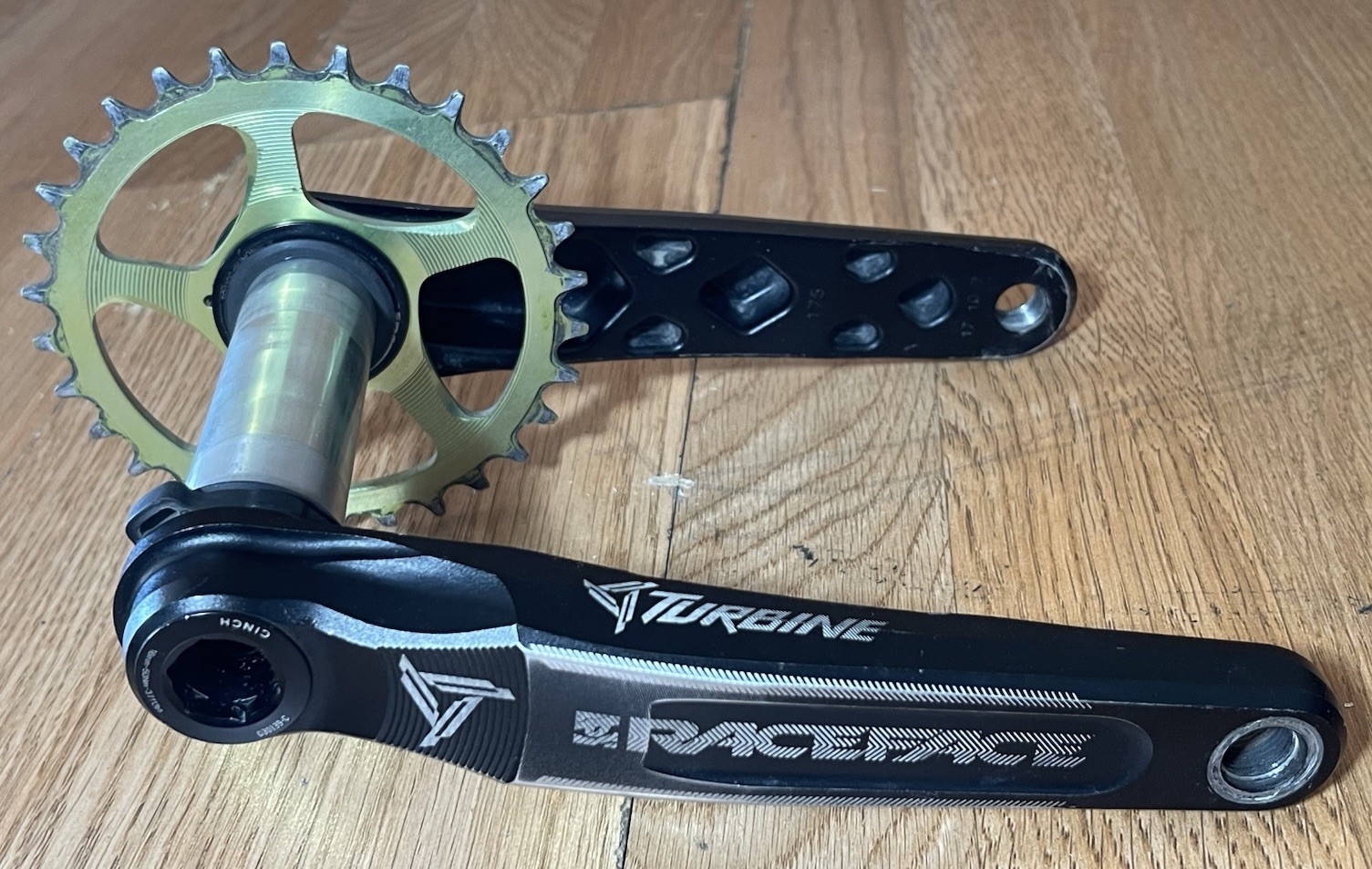 Race Face Turbine 175mm Single Speed Crankset 30t Black