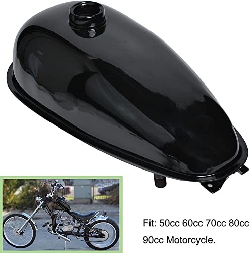 4L Metal Fuel Gas Tank with Cap, Spark Plug, Petcock, Fuel Line, Fits 49cc
