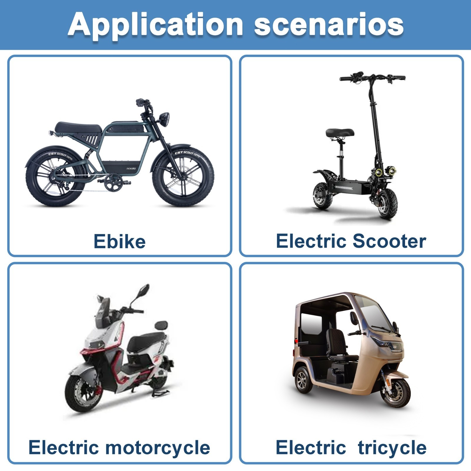 48V 14Ah Lithium li-ion Battery 30A BMS for ≤1000W Electric bicycle XT60 adapter
