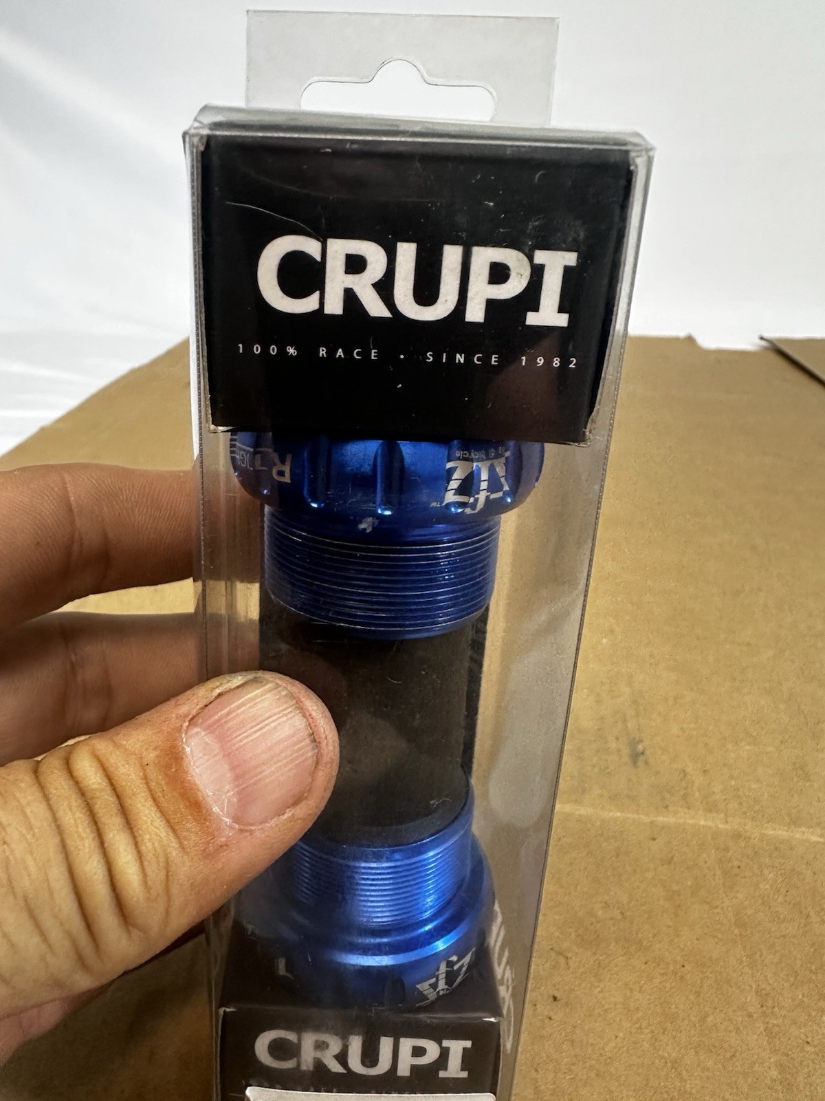 Crupi Tiramic – External BSA 1.37″ x 24T (Blue) fits (68mm or 73mm shell) – New