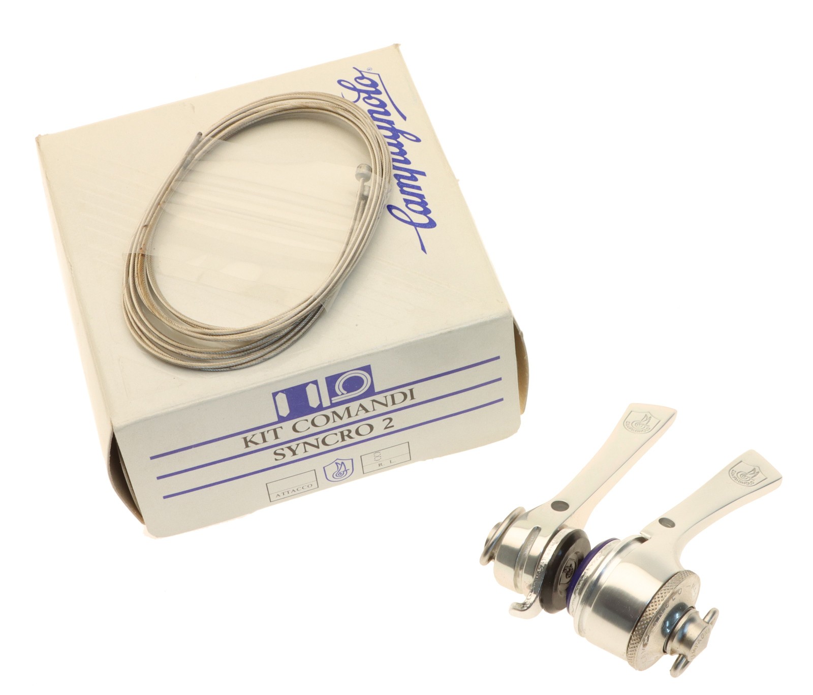 Campagnolo Record C-Record Chorus Syncro 2 Downtube Shifter Set 8 Speed NEW NOS