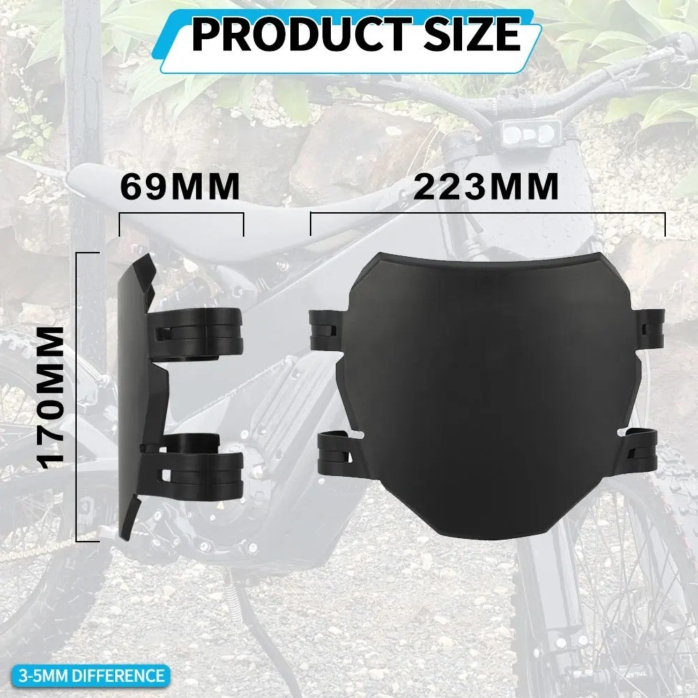 ODI Black Number Plate With Zip Ties For Downhill MTB’s EBikes Surrons