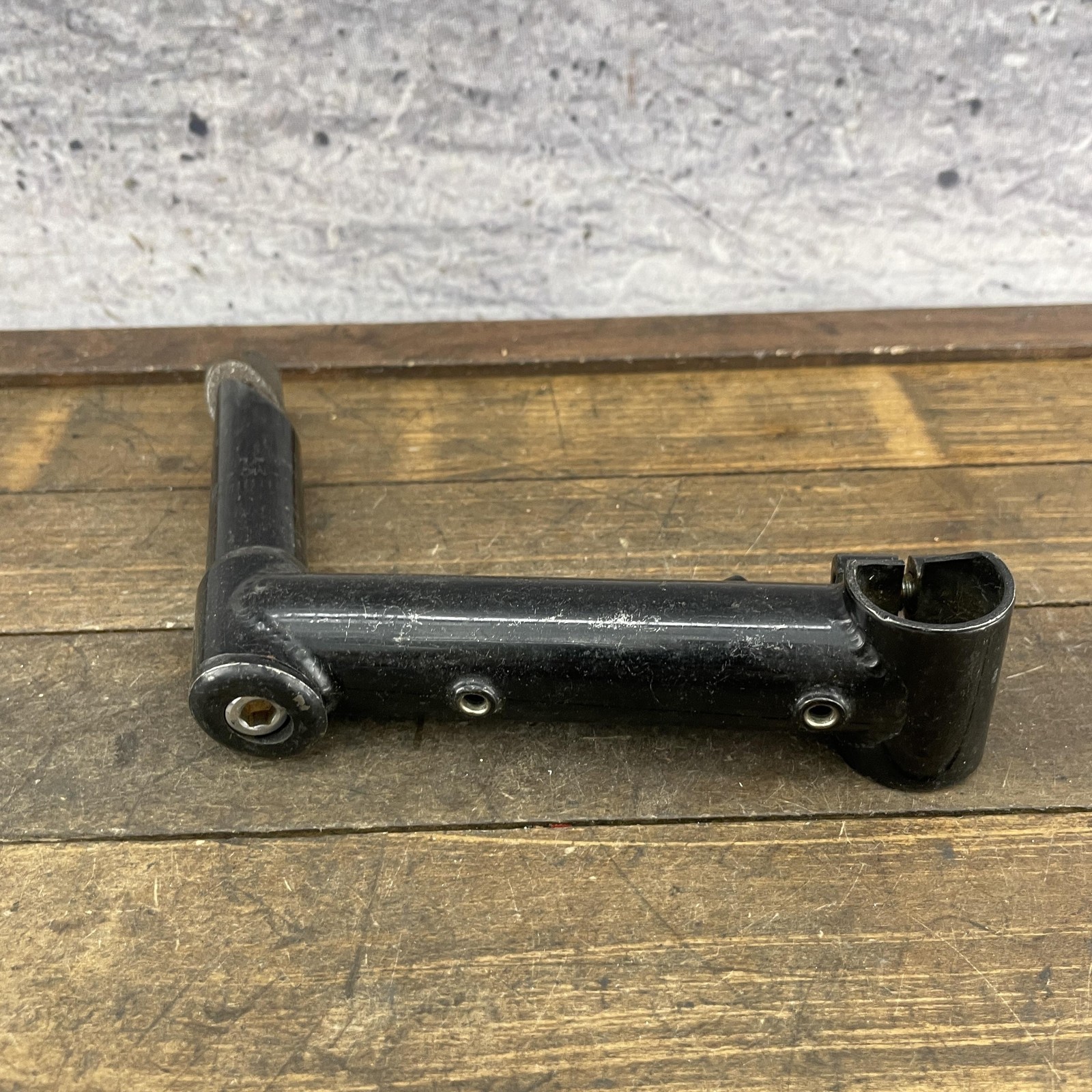 Chromoly Quill Stem 1″ 25.4 Clamp Black 1 Inch Threaded Riser Cable Guide 88