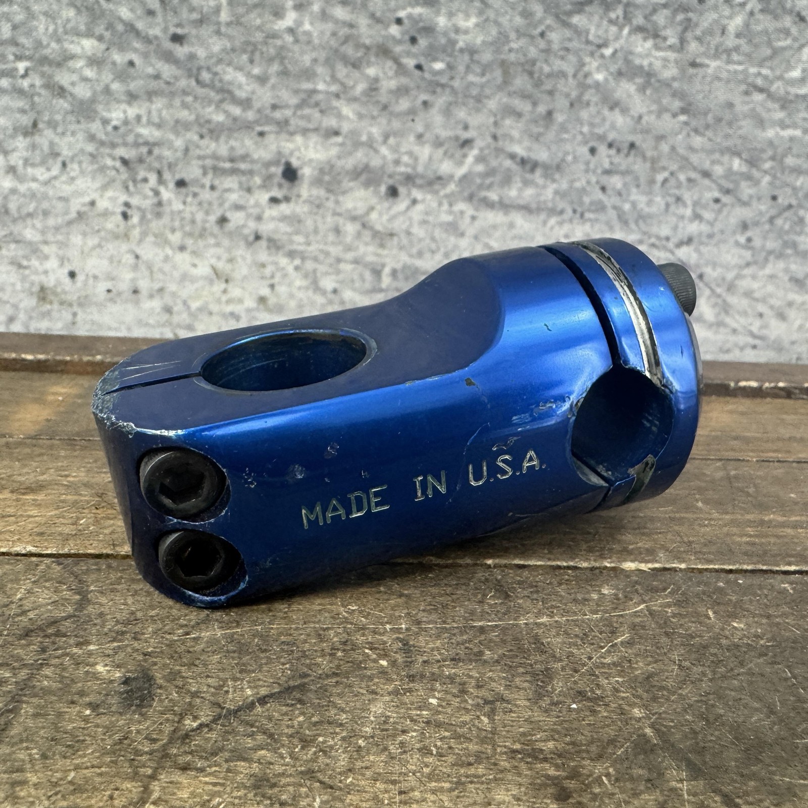 Vintage GT BMX Threadless Stem Blue Made In USA 1 1/8 Old School 1990s OG