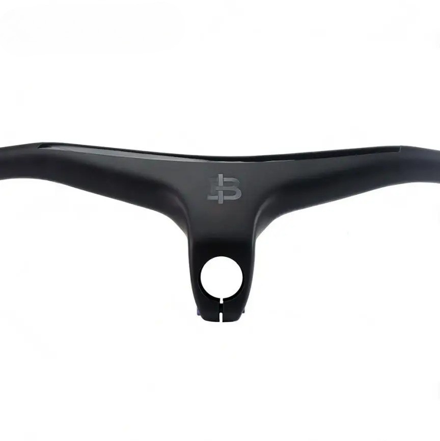 MTB Bicycle Integrated Handlebar Carbon One-shaped Handlebar Stem -17Degree