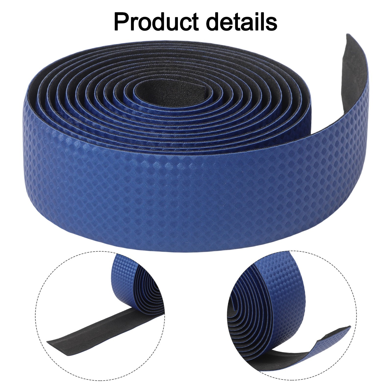 Carbon Fiber PU Leather Bike Handlebar Tape ?C Anti Slip Strap Belt Set