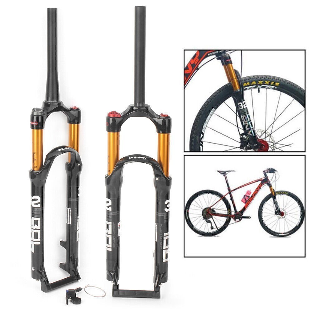MTB Mountain Bike Air Suspension Fork 26″ /27.5″ /29″ 100mm 1-1/8Threadless