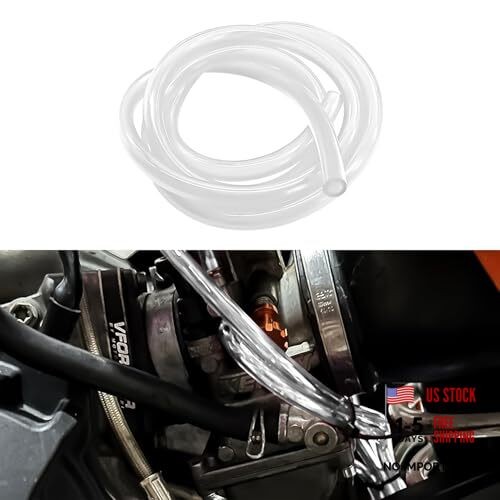 Colorful Fuel Line Hose Tube, Motorcycle Fuel Line, 0.2″ ID x 0.31″OD 3.2 White