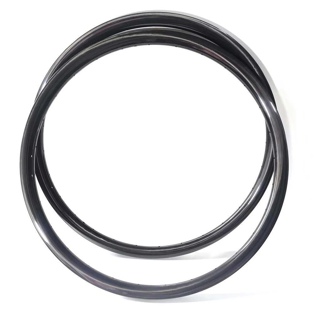 2pc XC Symmetric Carbon Rim 27.5/29er Mountain Bike Wheel Clincher Tubeless 650B