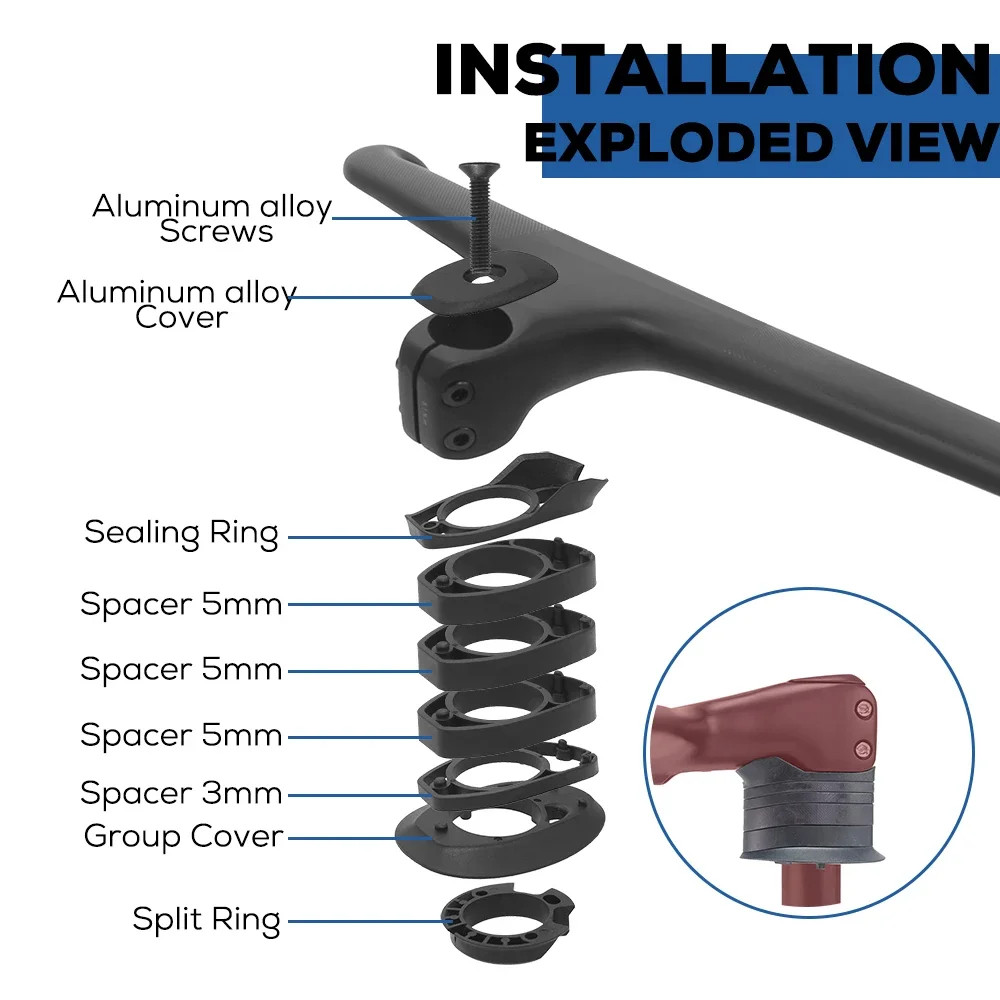 SL8/SL7/SL6 Internal Cable Routing Road Bike Carbon Integrated Drop Bar